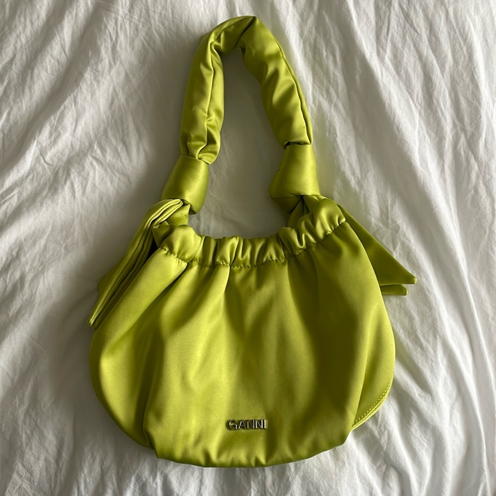 Ganni Small Hobo Bag Green SOLD